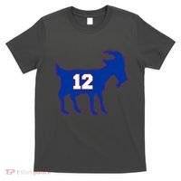 The Goat #12 New England Fan Football QB T-Shirt thumb 0