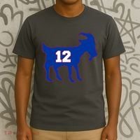 The Goat #12 New England Fan Football QB T-Shirt thumb 3