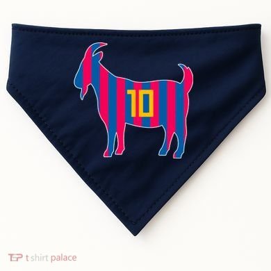 The Goat Messi 10 Greatest Of All Time USA-Made Doggie Bandana