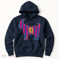 The Goat Messi 10 Greatest Of All Time Hoodie thumb 0