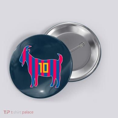 The Goat Messi 10 Greatest Of All Time Button