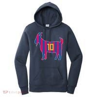 The Goat Messi 10 Greatest Of All Time Women's Hoodie thumb 0