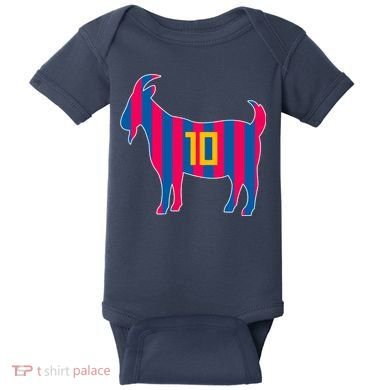 The Goat Messi 10 Greatest Of All Time Baby Bodysuit