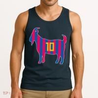 The Goat Messi 10 Greatest Of All Time Tank Top thumb 3