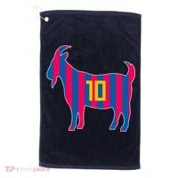 The Goat Messi 10 Greatest Of All Time Golf Towel thumb 0