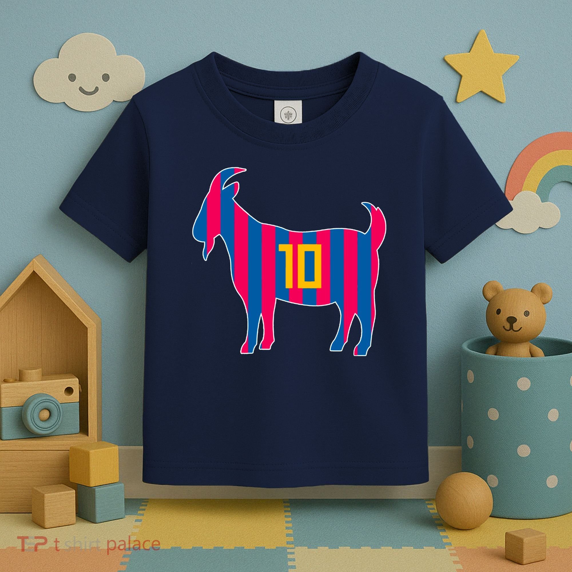 The Goat Messi 10 Greatest Of All Time Toddler T-Shirt