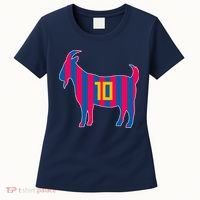 The Goat Messi 10 Greatest Of All Time Women's T-Shirt thumb 0