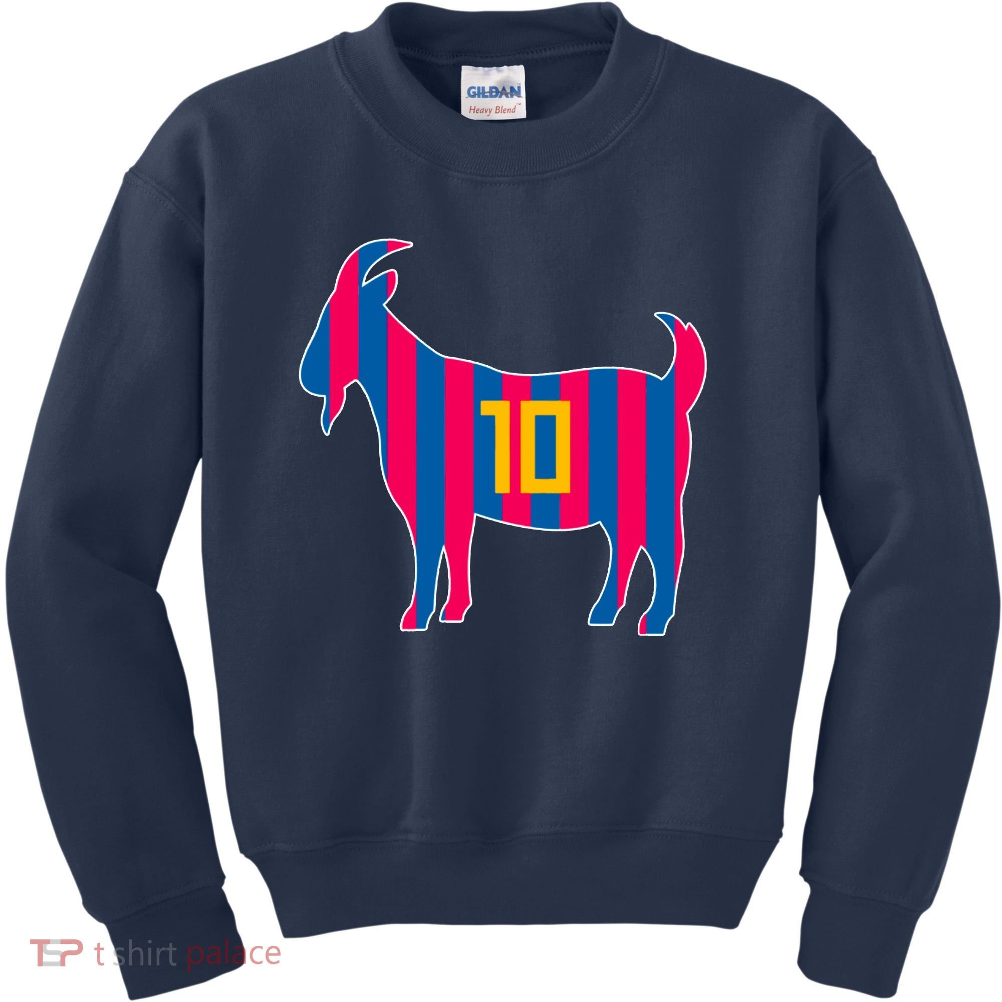 The Goat Messi 10 Greatest Of All Time Kids Sweatshirt