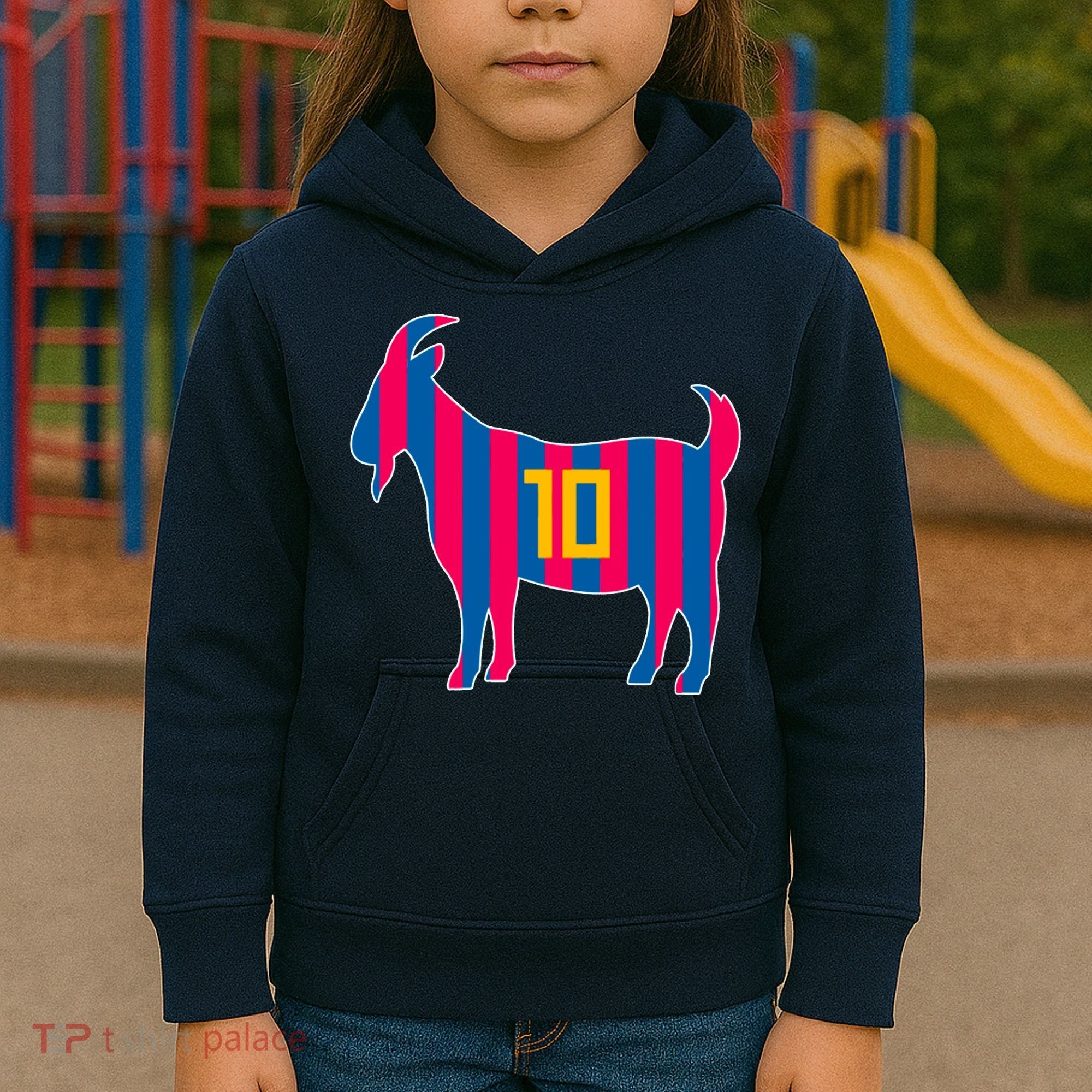 The Goat Messi 10 Greatest Of All Time Kids Hoodie