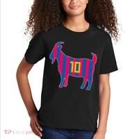 The Goat Messi 10 Greatest Of All Time Kids T-Shirt thumb 2