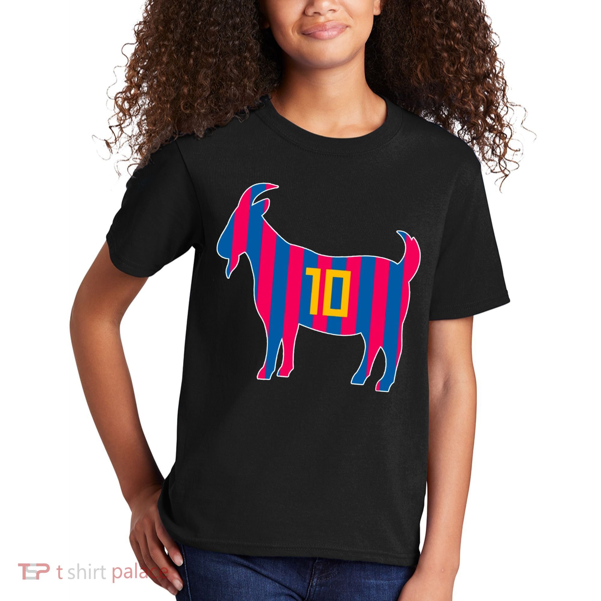 The Goat Messi 10 Greatest Of All Time Kids T-Shirt