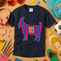 The Goat Messi 10 Greatest Of All Time Kids T-Shirt thumb 3
