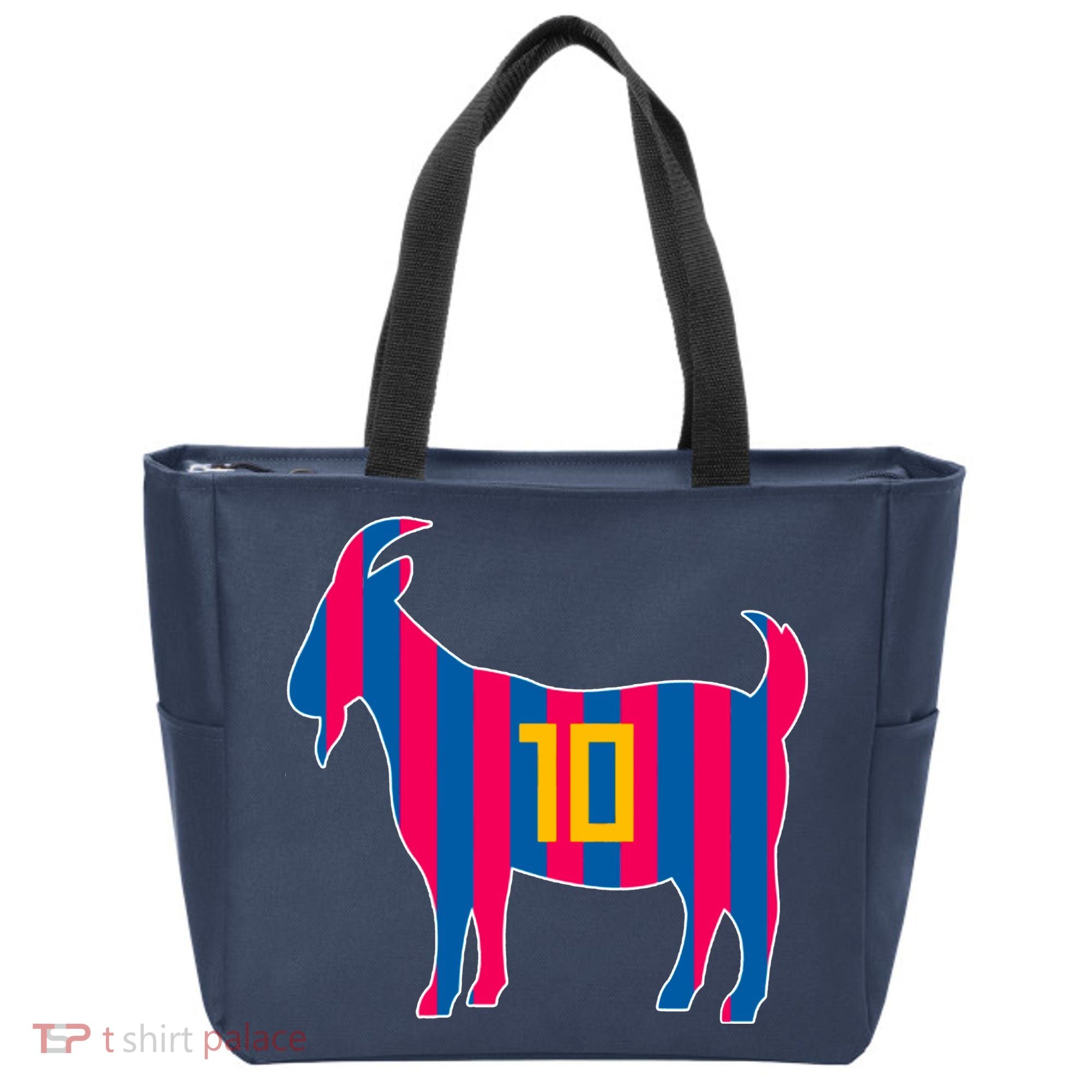The Goat Messi 10 Greatest Of All Time Tote Bag
