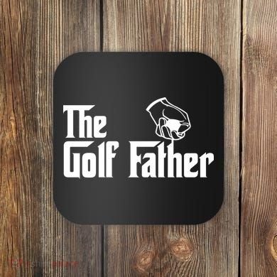 The Golf-Father Funny Golf Dad Coaster