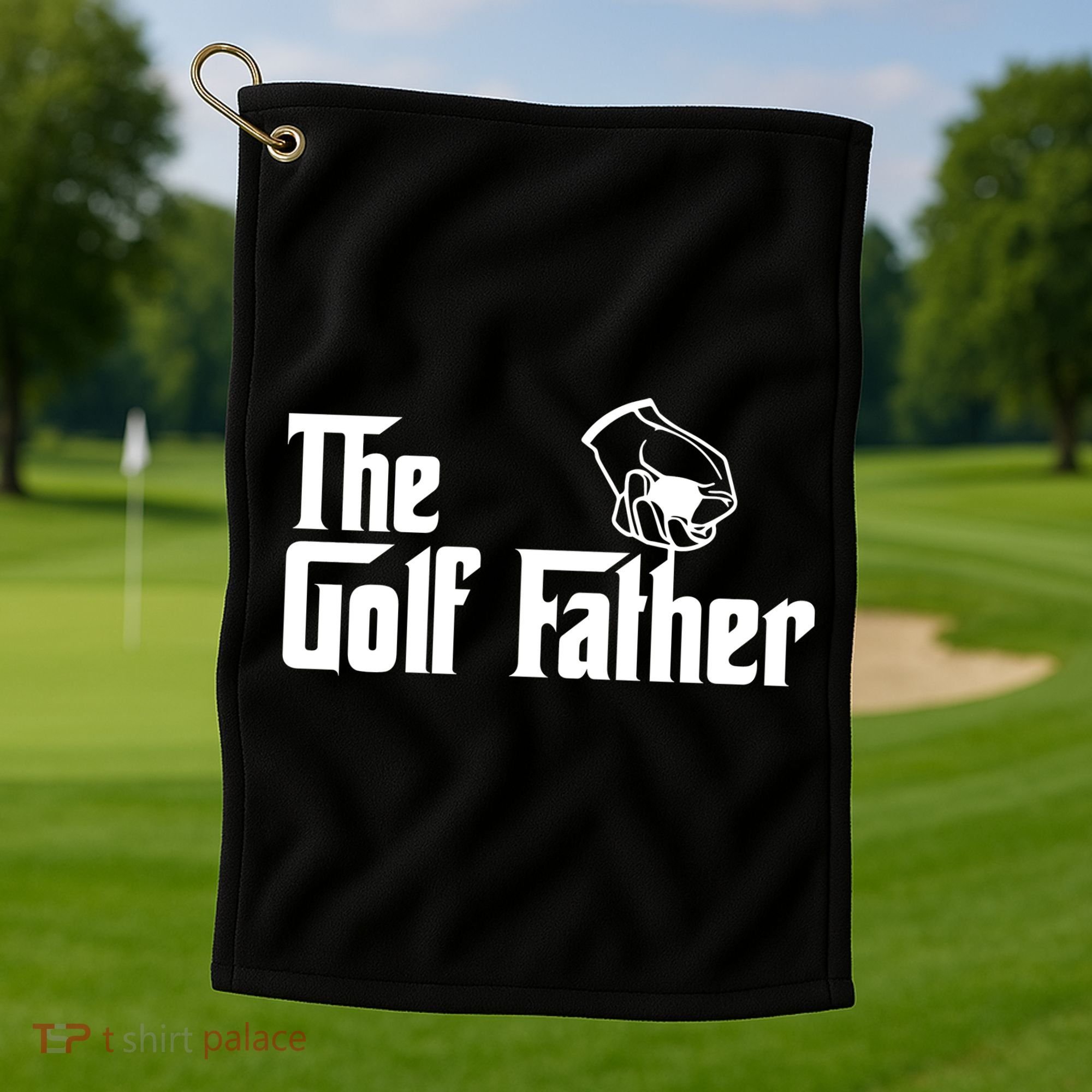 The Golf-Father Funny Golf Dad Golf Towel