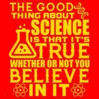 The Good Thing About Science Is That It's True Santa Hat thumb 1