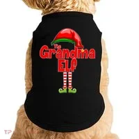 The Grandma Elf Christmas Doggie Tank thumb 0