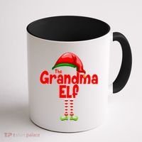 The Grandma Elf Christmas Coffee Mug thumb 1