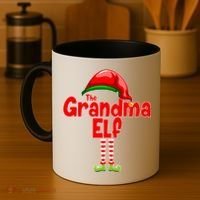 The Grandma Elf Christmas Coffee Mug thumb 4