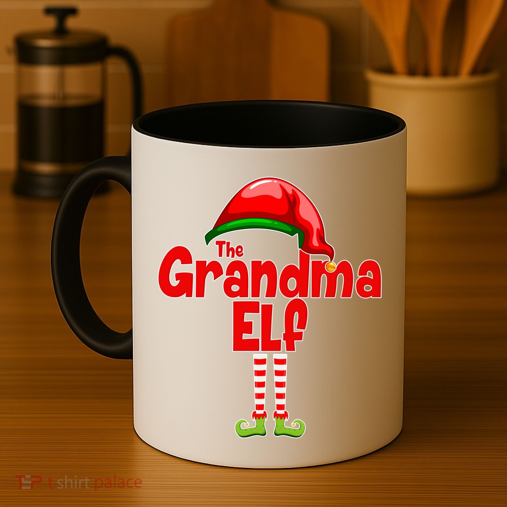 The Grandma Elf Christmas Coffee Mug