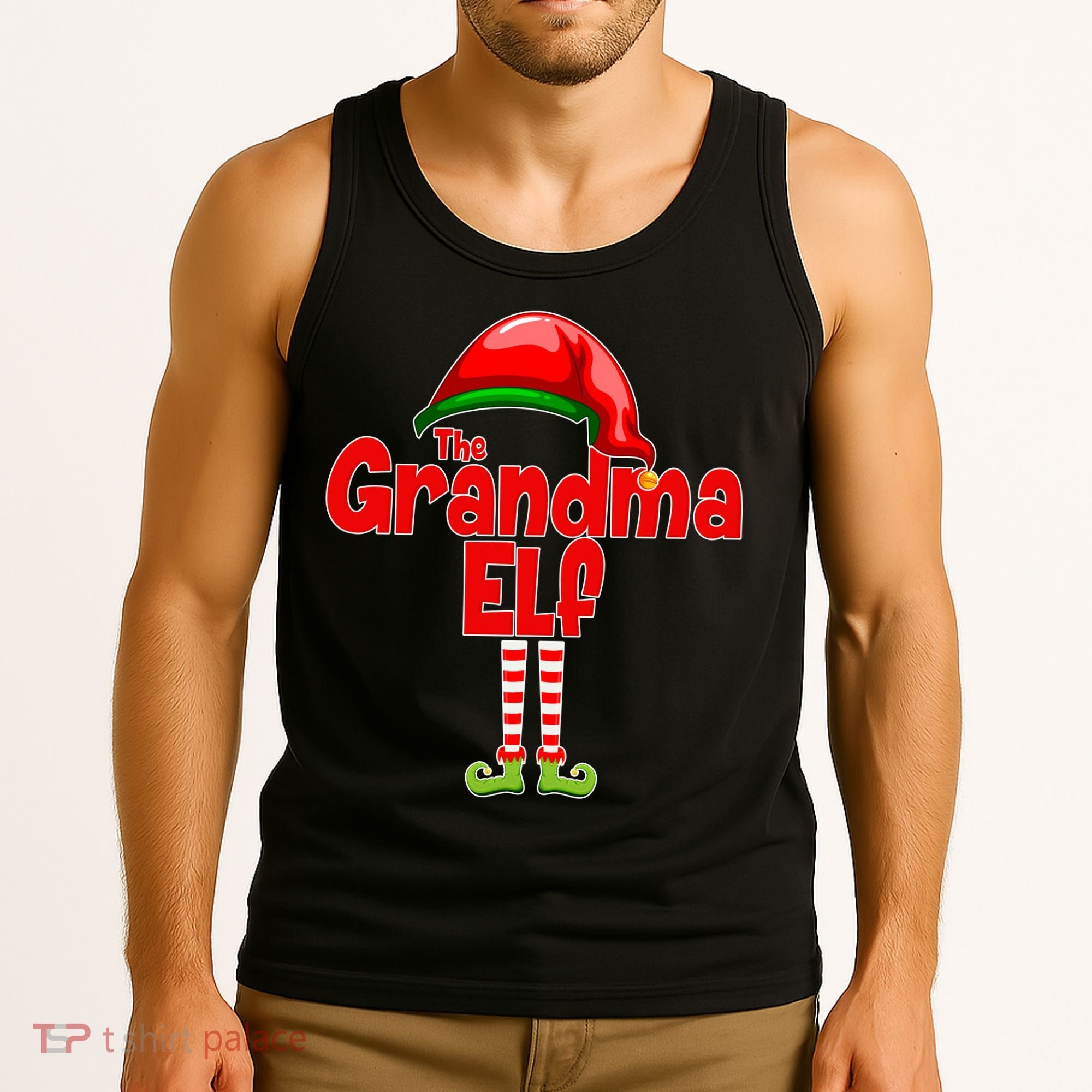 The Grandma Elf Christmas Tank Top
