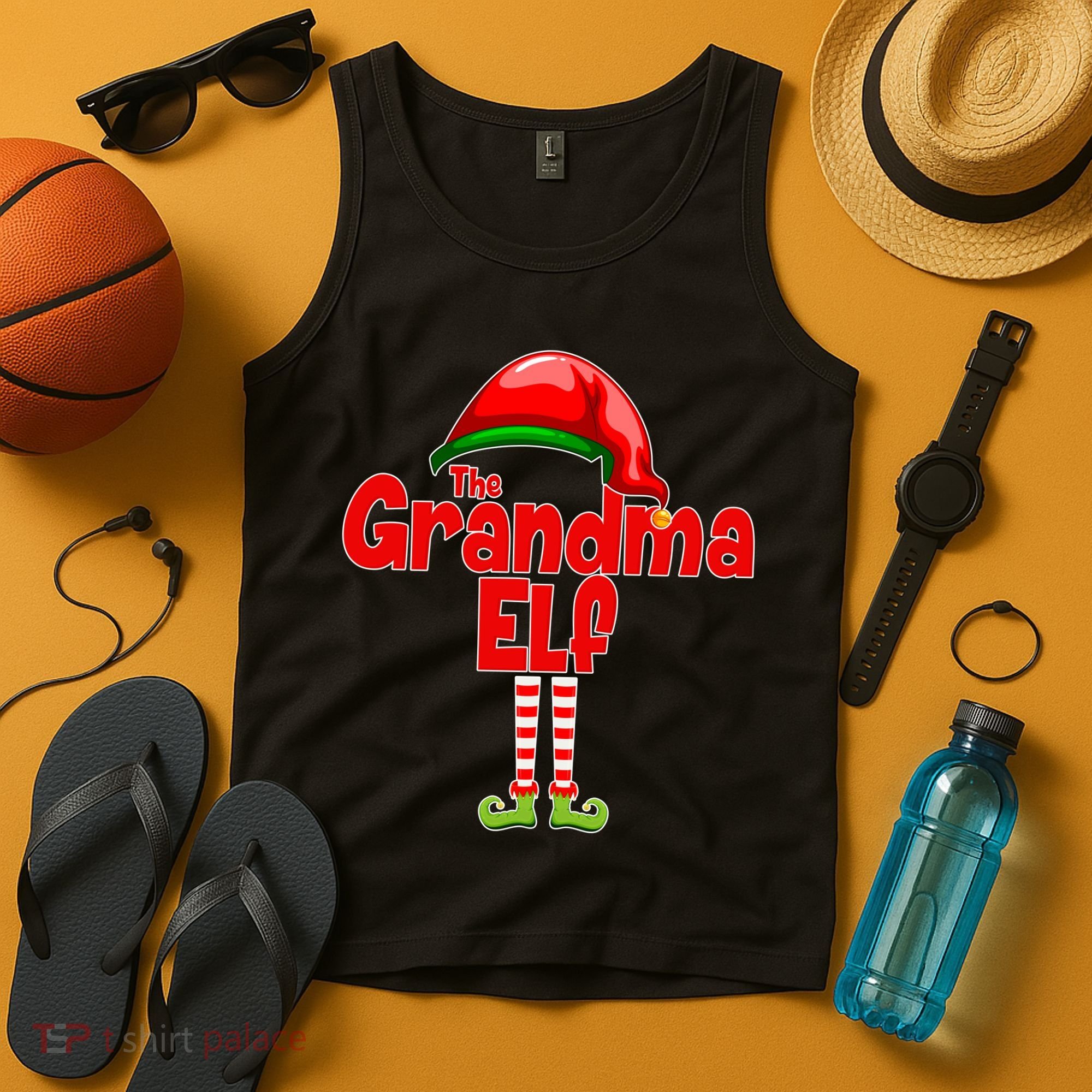 The Grandma Elf Christmas Tank Top