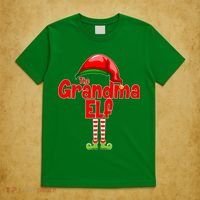 The Grandma Elf Christmas T-Shirt thumb 5