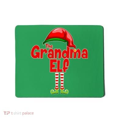 The Grandma Elf Christmas Mousepad