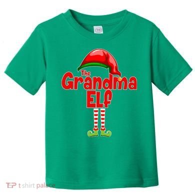 The Grandma Elf Christmas Toddler T-Shirt