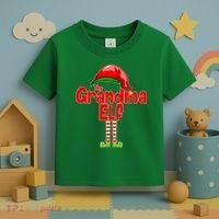 The Grandma Elf Christmas Toddler T-Shirt thumb 3