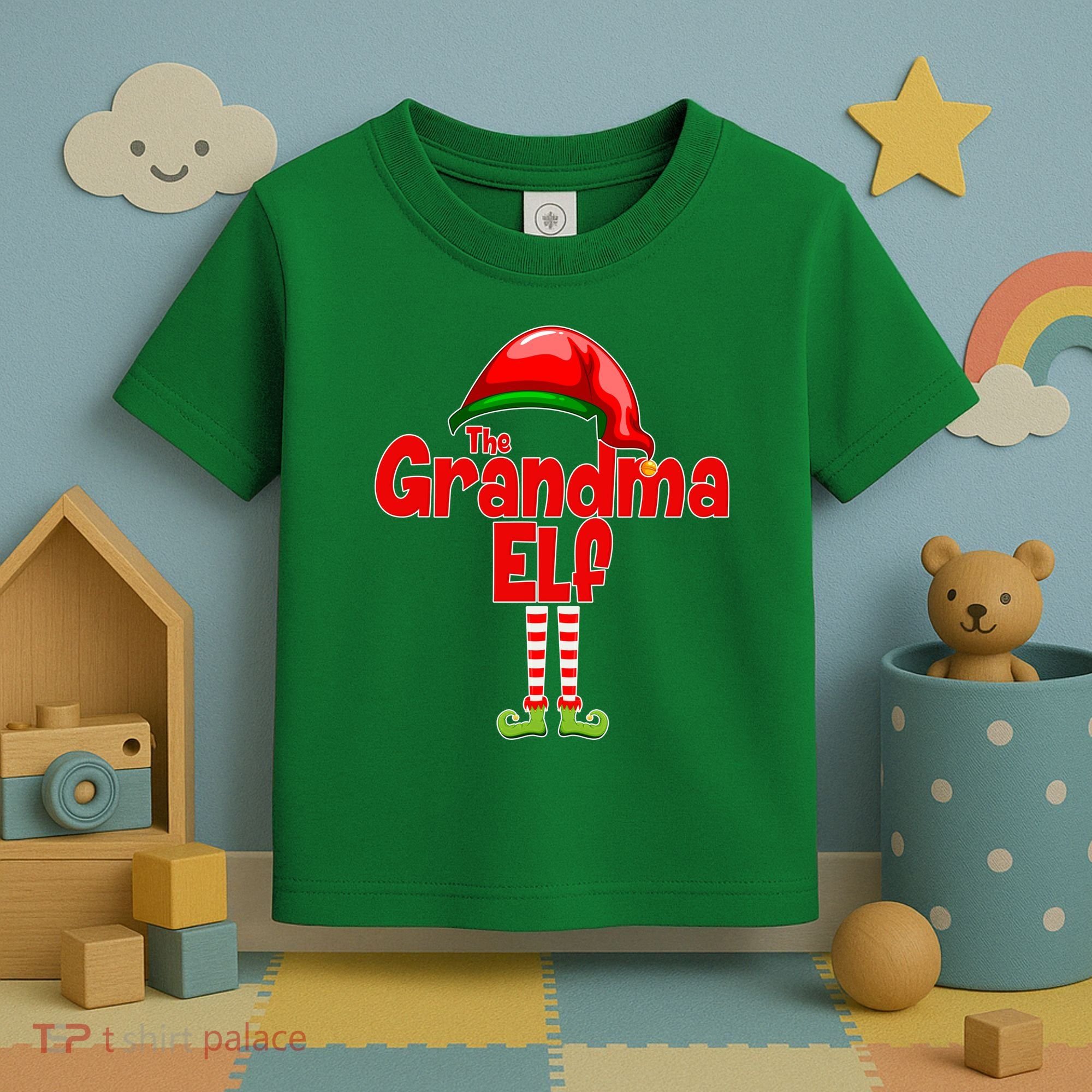 The Grandma Elf Christmas Toddler T-Shirt