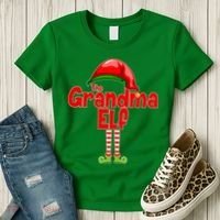 The Grandma Elf Christmas Women's T-Shirt thumb 3