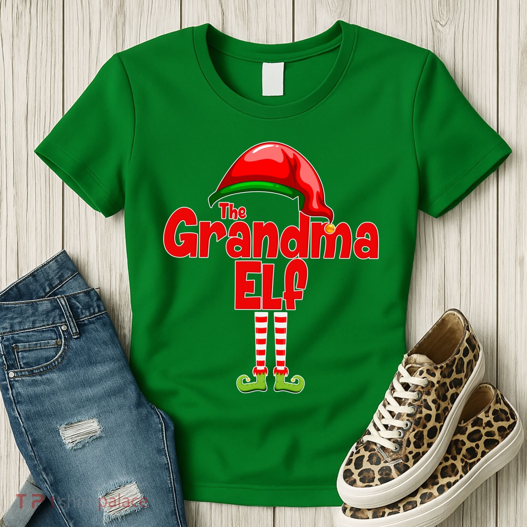 The Grandma Elf Christmas Women's T-Shirt