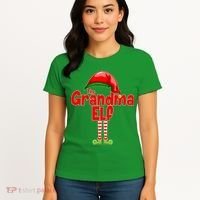 The Grandma Elf Christmas Women's T-Shirt thumb 4