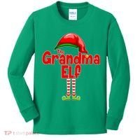 The Grandma Elf Christmas Kids Long Sleeve Shirt thumb 0