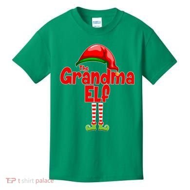 The Grandma Elf Christmas Kids T-Shirt