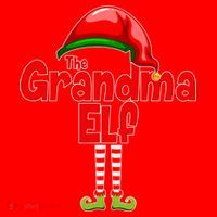 The Grandma Elf Christmas Santa Hat thumb 1