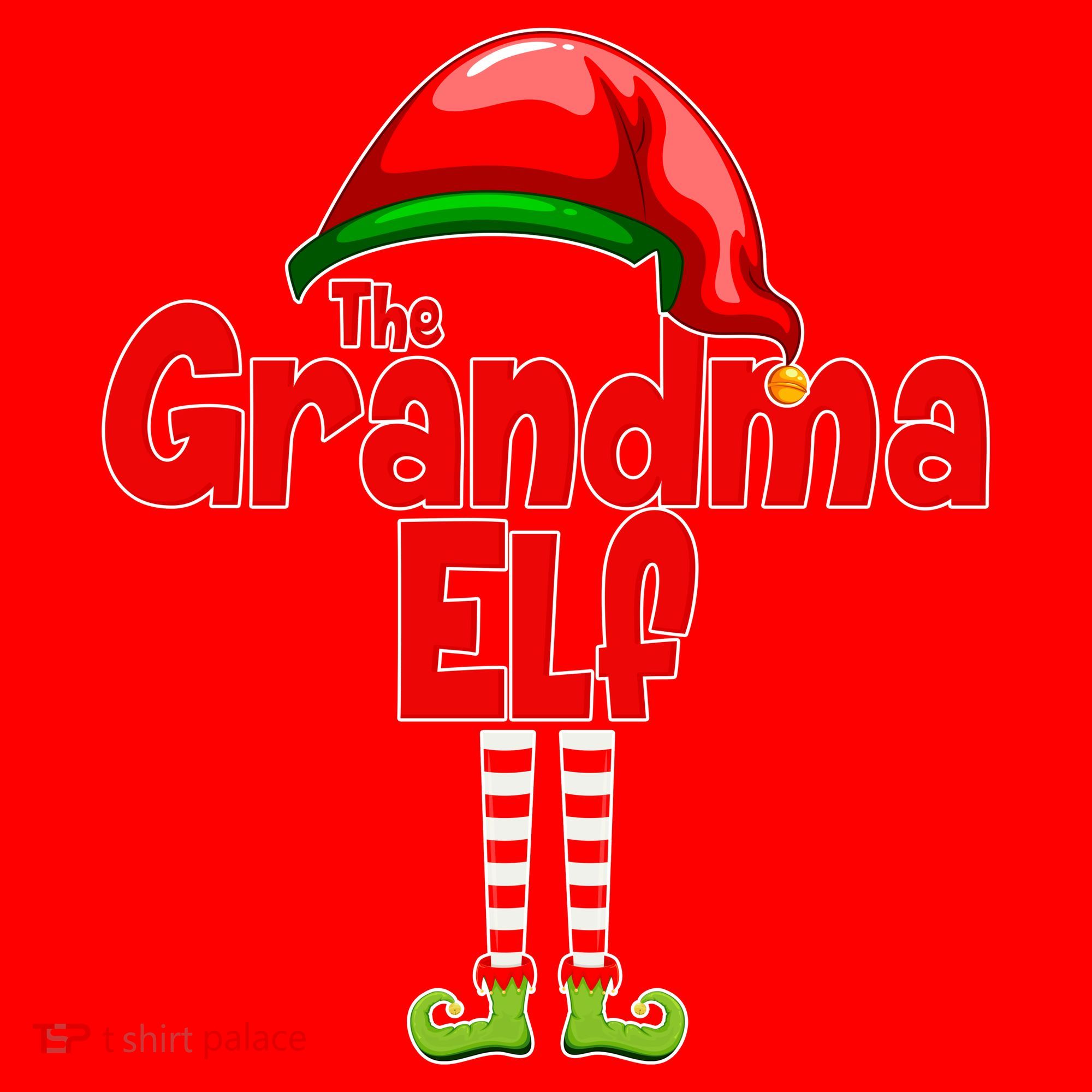 The Grandma Elf Christmas Santa Hat
