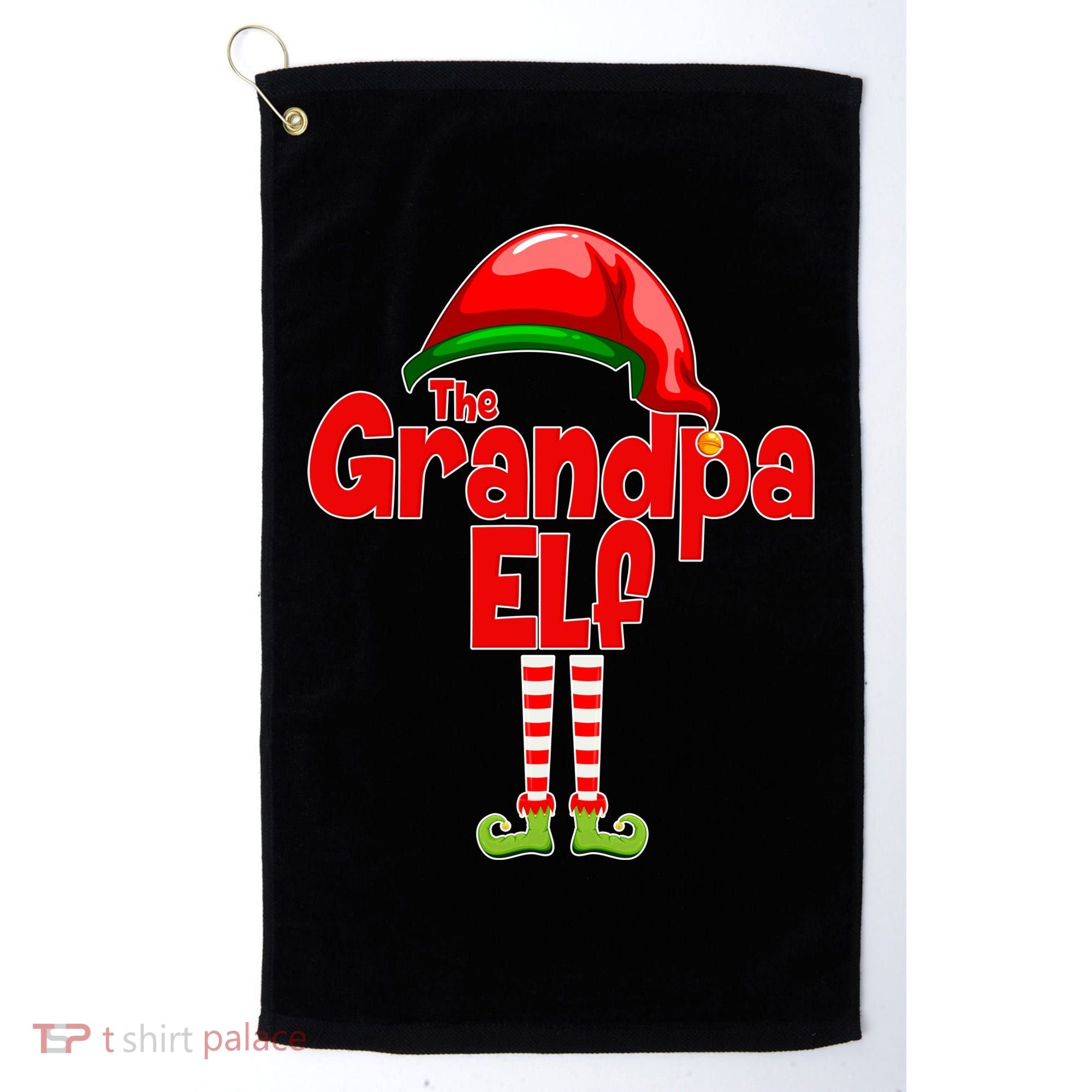 The Grandpa Elf Golf Towel