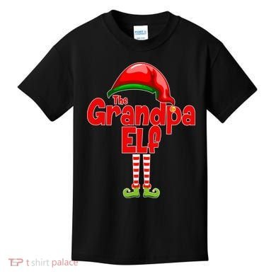 The Grandpa Elf Kids T-Shirt