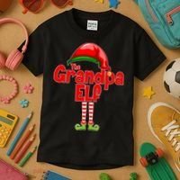 The Grandpa Elf Kids T-Shirt thumb 3