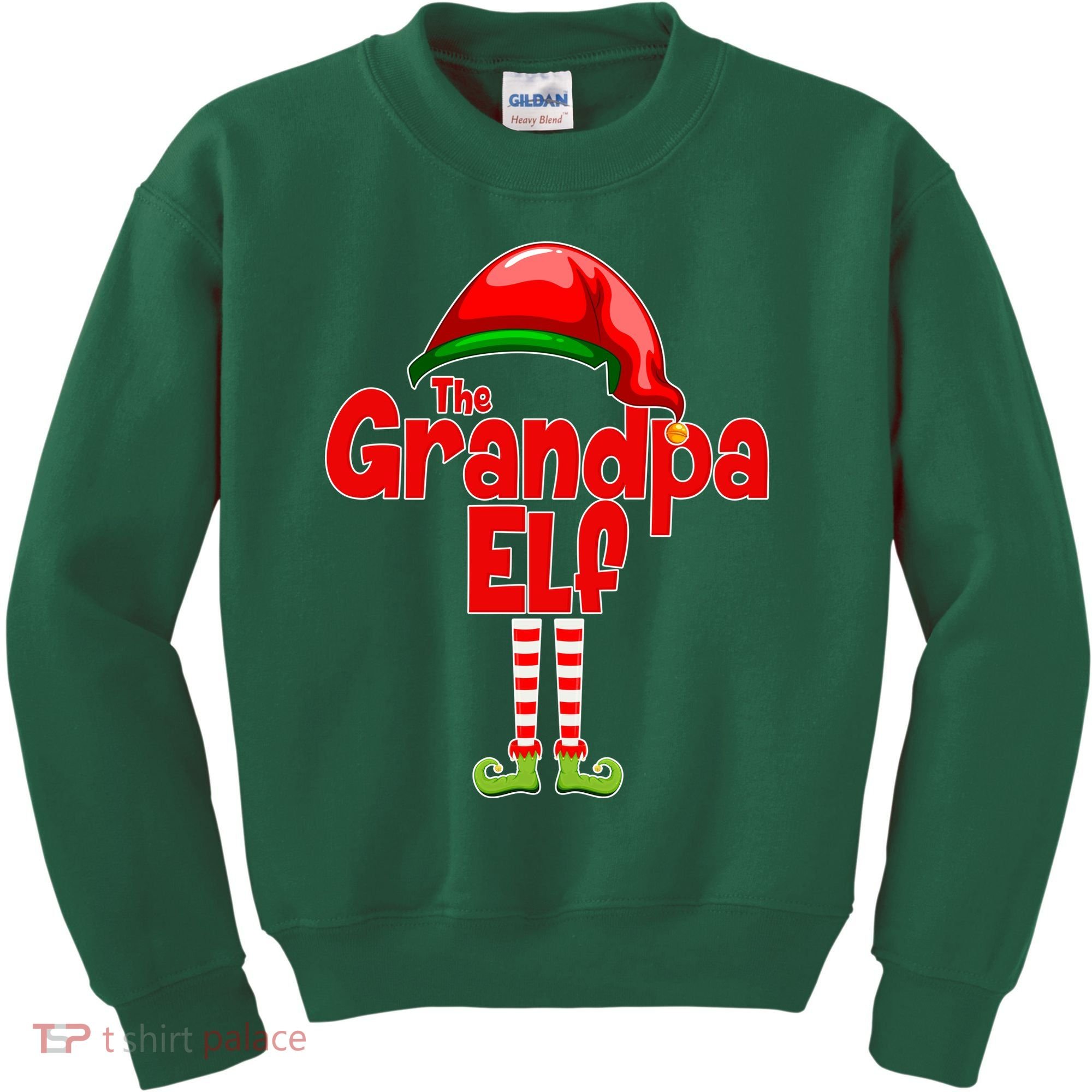 The Grandpa Elf Kids Sweatshirt