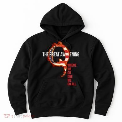 The Great Awakening Qanon Where We Go One We Go All Hoodie