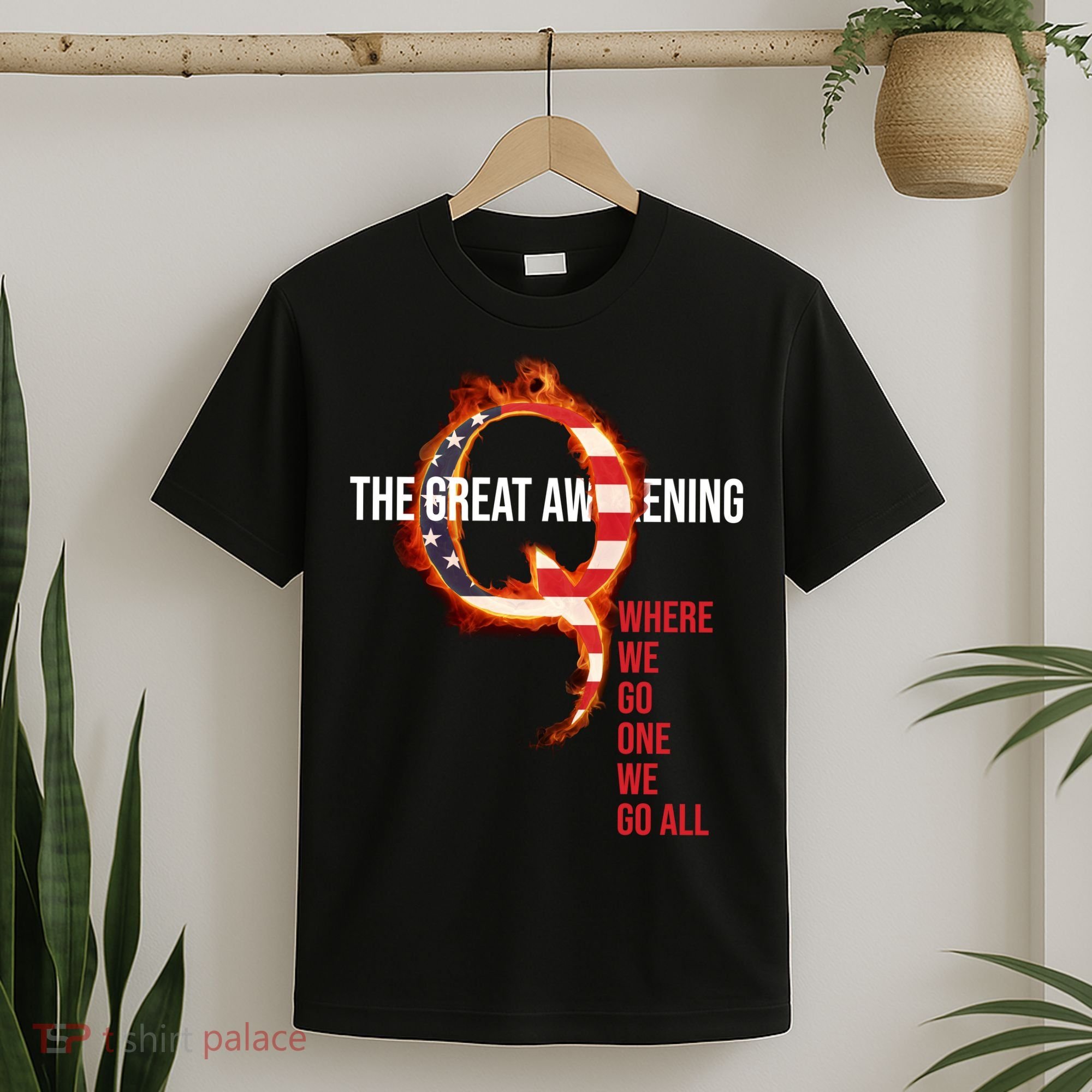 The Great Awakening Qanon Where We Go One We Go All T-Shirt