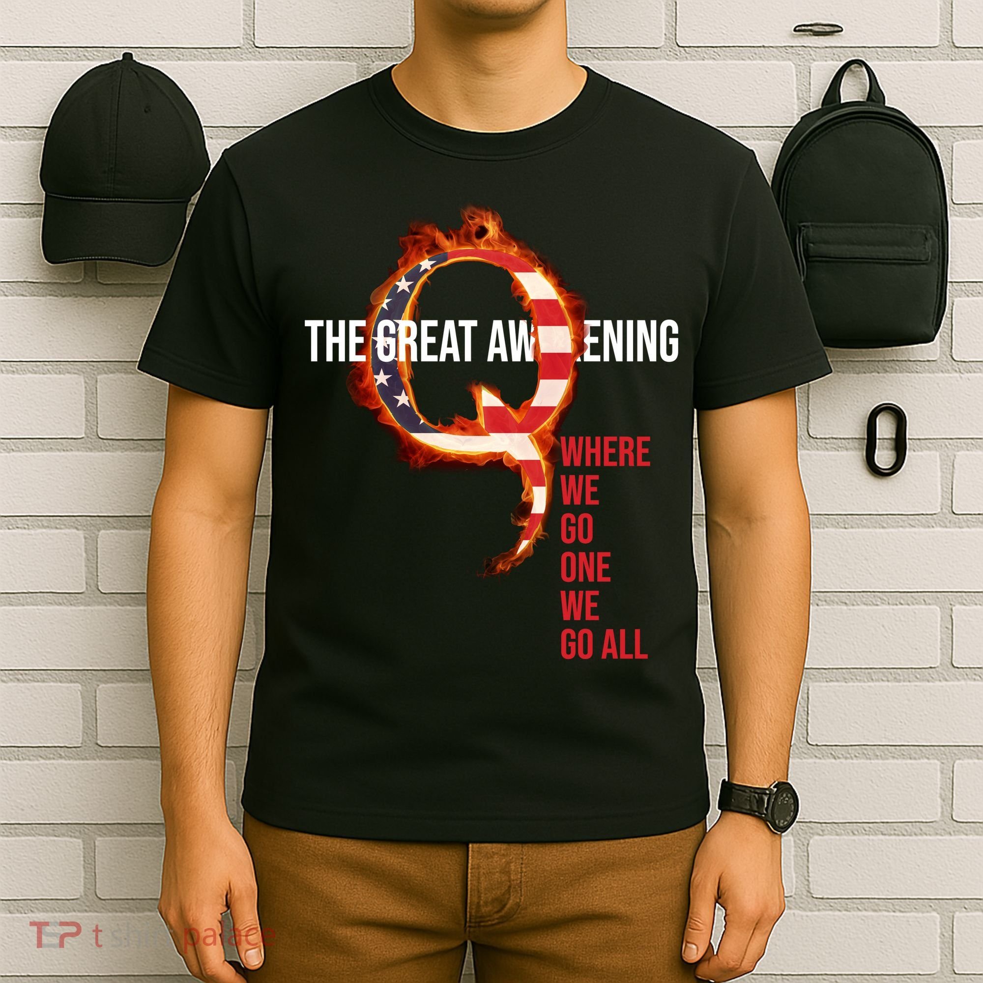 The Great Awakening Qanon Where We Go One We Go All T-Shirt