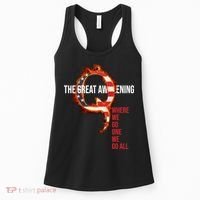 The Great Awakening Qanon Where We Go One We Go All Women's Tank Top thumb 0