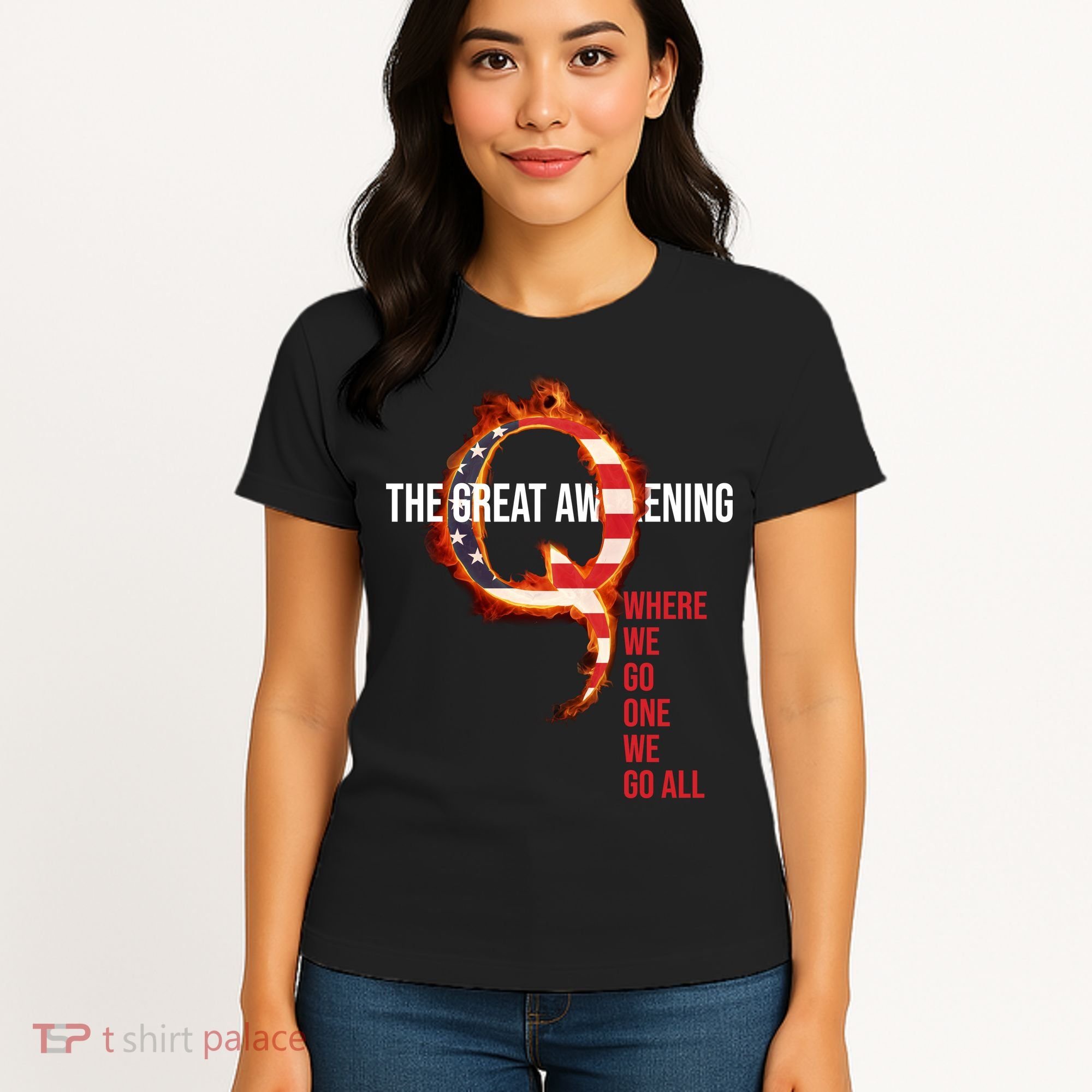 The Great Awakening Qanon Where We Go One We Go All Women's T-Shirt