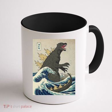 The Great Monster Of Kanagawa Coffee Mug back