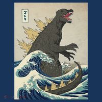 The Great Monster Of Kanagawa T-Shirt thumb 7