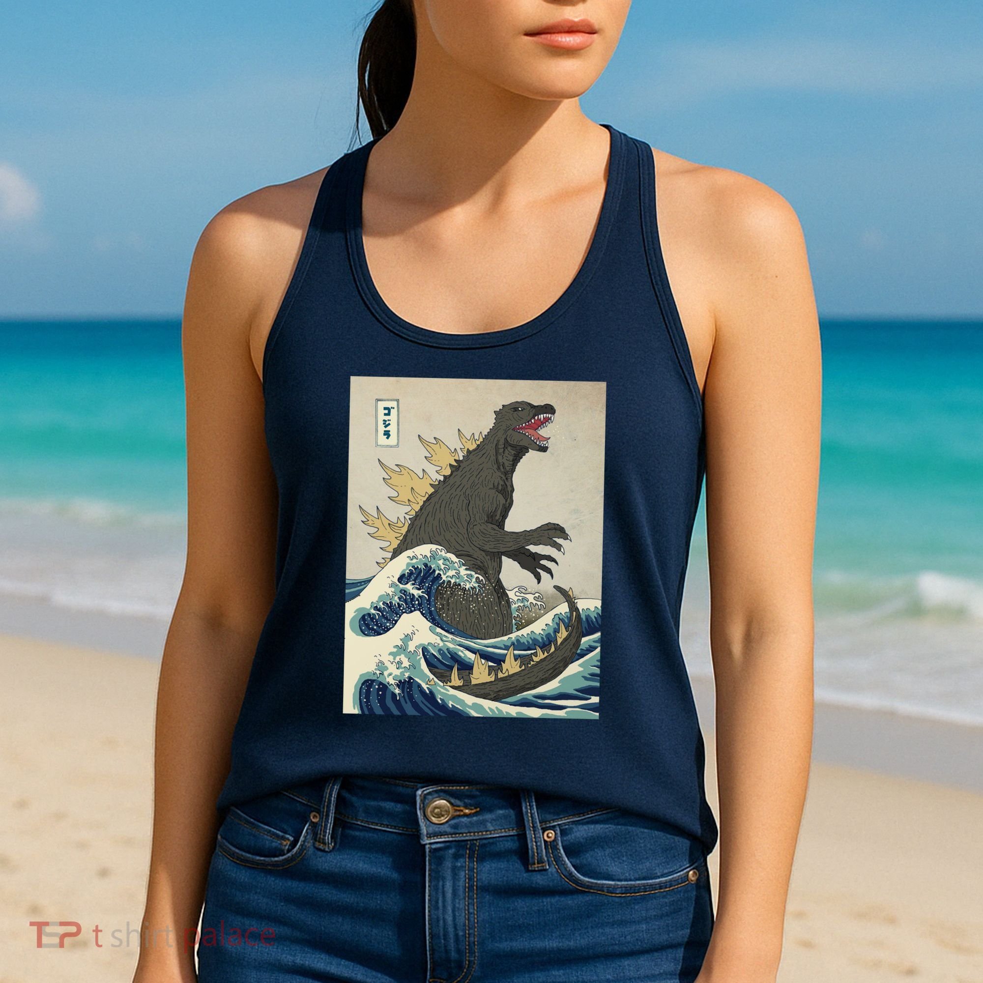 The Great Monster Of Kanagawa Women's Tank Top